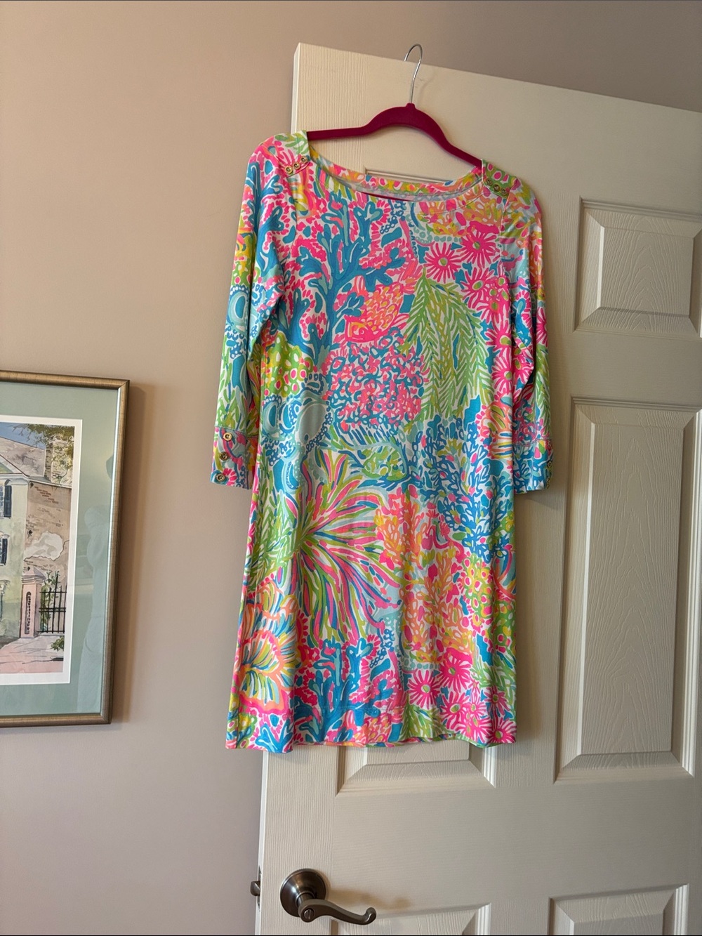 Floral Multicolor Long-Sleeve Shift Dress - by Lilly Pulitzer Women's